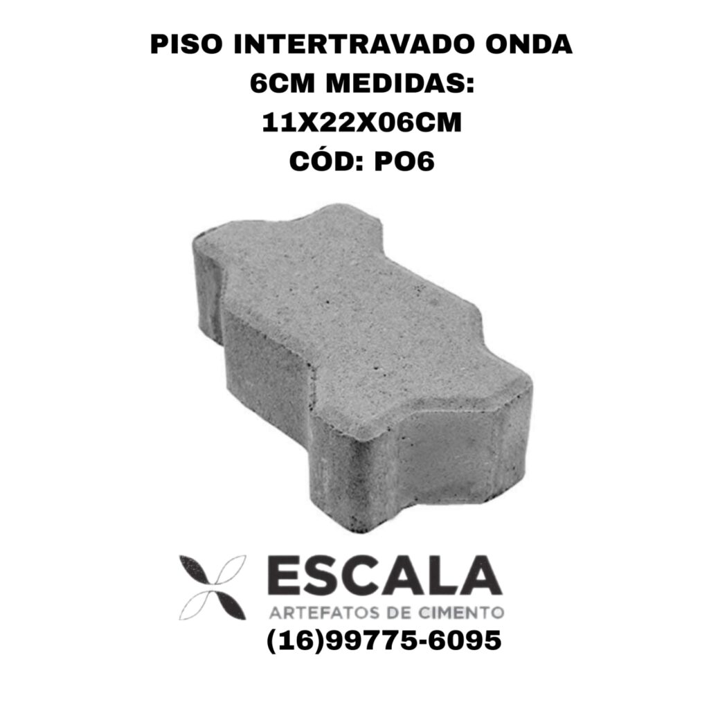 Piso de concreto ondulado para áreas externas.